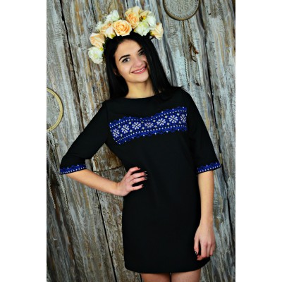 Embroidered dress "Polar Star"